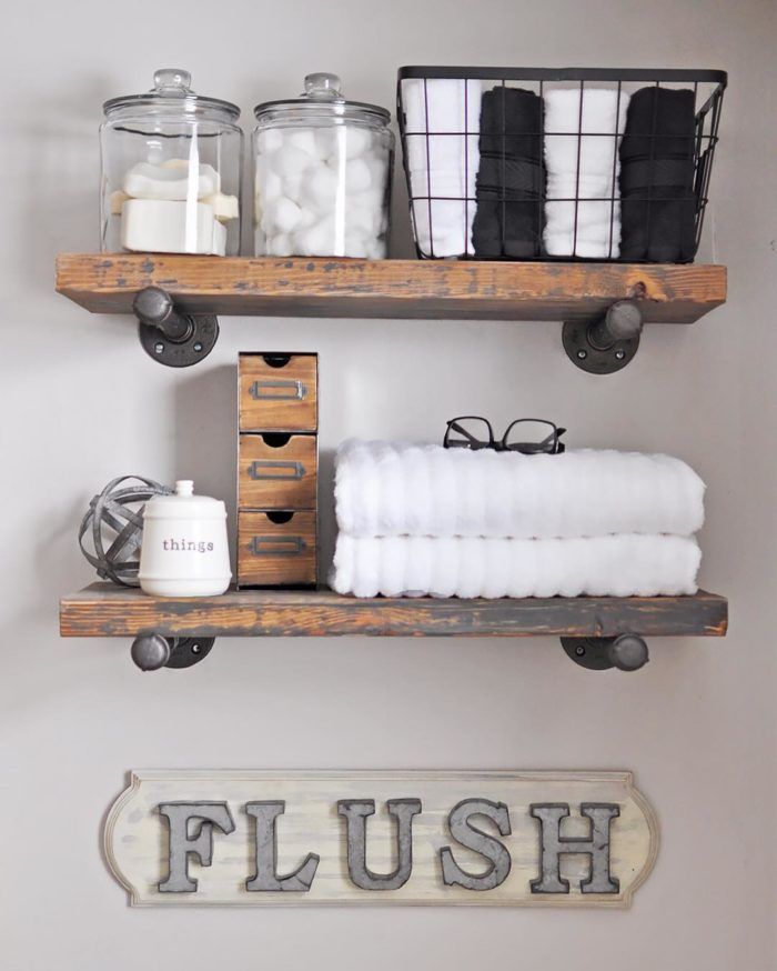 Shelves-above-the-toilet-with-a-farm-inspired-design