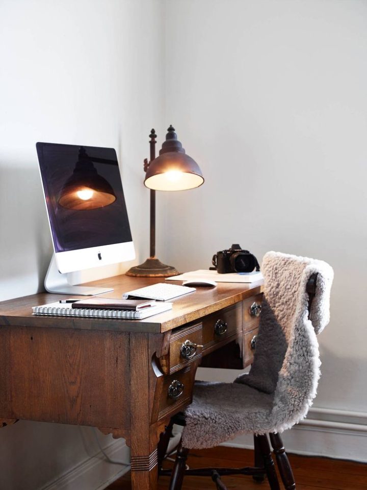 Masculine-desk-with-a-cozy-chair