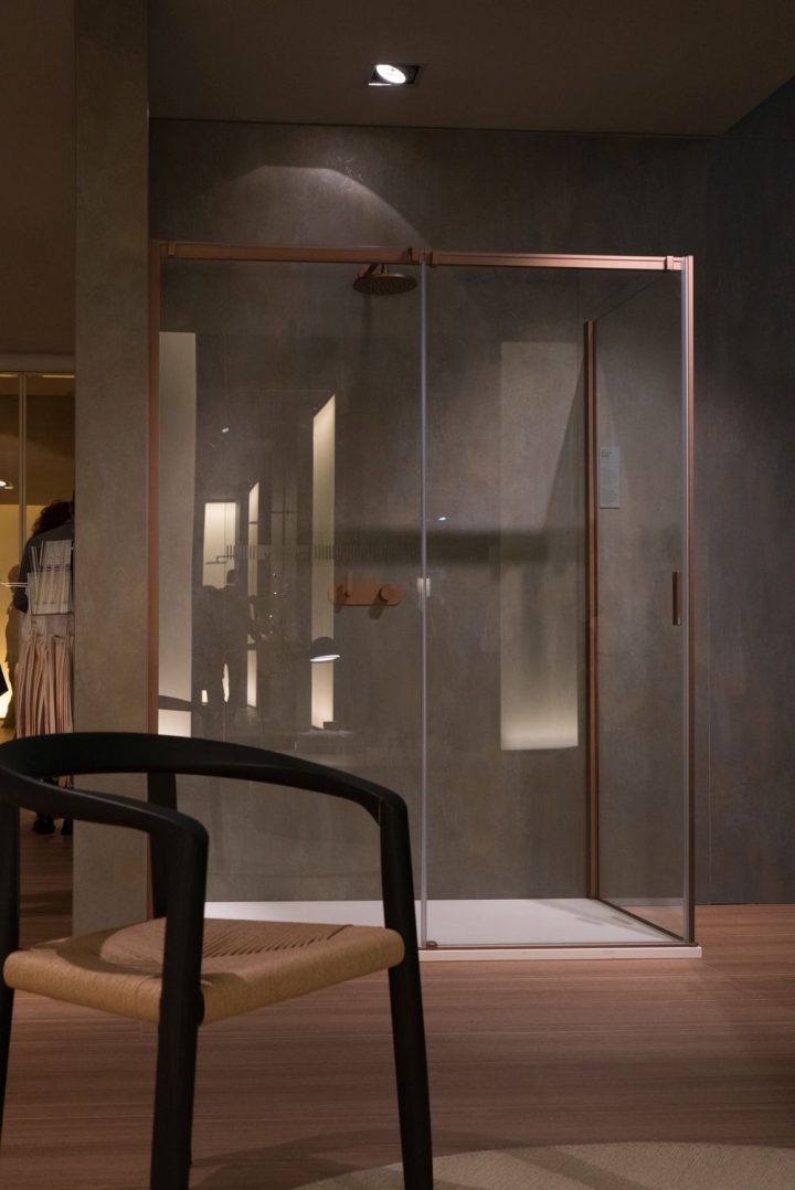 Walk-in-shower-with-bronze-frame