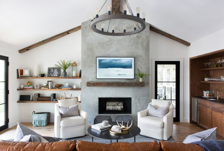 Gorgeous-modern-farmhouse-decor-for-living-room