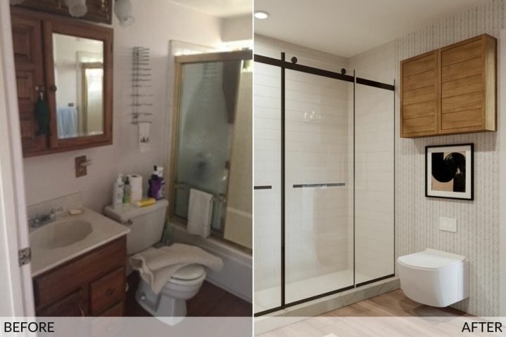 Contemporary-shower-remodel-before-and-after