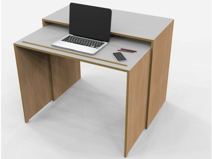 Rectangular-multi-layer-desk