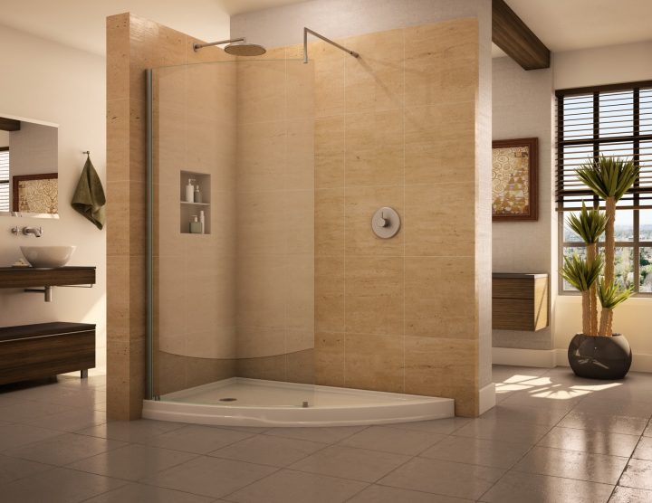 contemporary-bathroom-doorless-shower-design