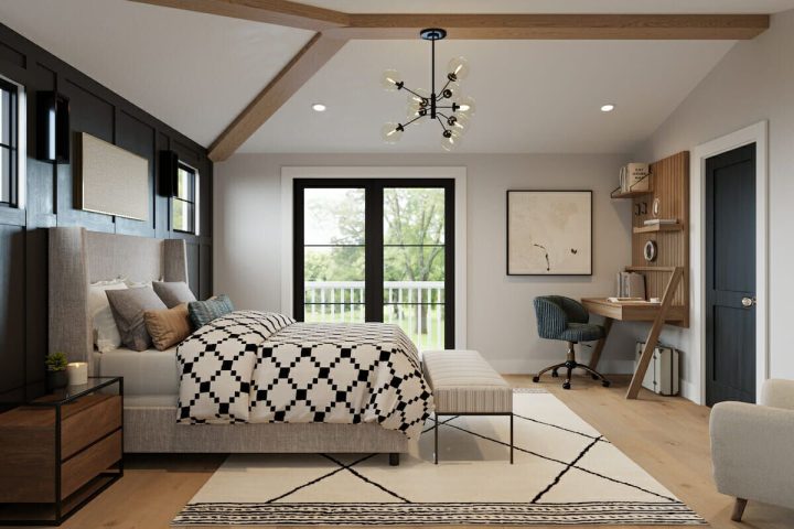 Bedroom-finished-in-rustic-farmhouse-interior-design