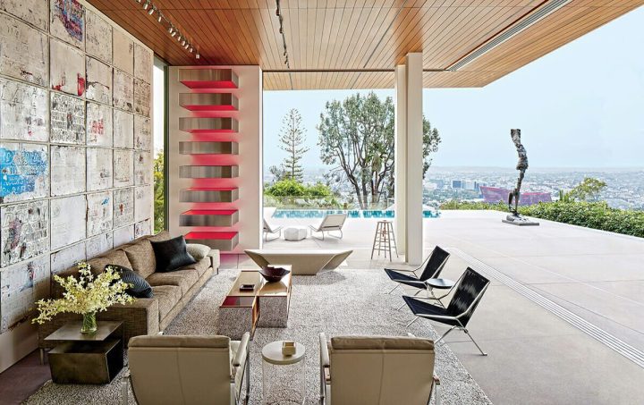 Contemporary-home-interior-design-Outdoor-Lounging-Area-with-Contemporary-Art