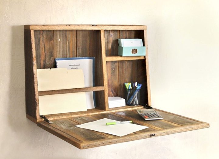 Drop-Down-Secretary-Desk-Wall-Mounted-Desk