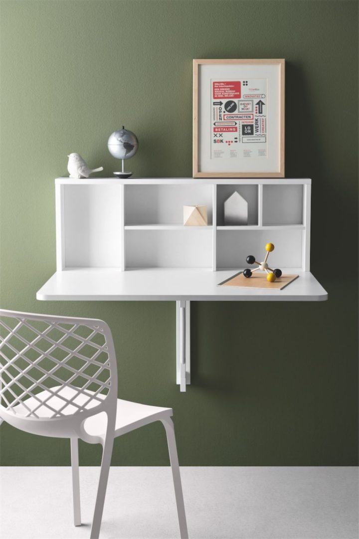 Modern-white-wall-desk