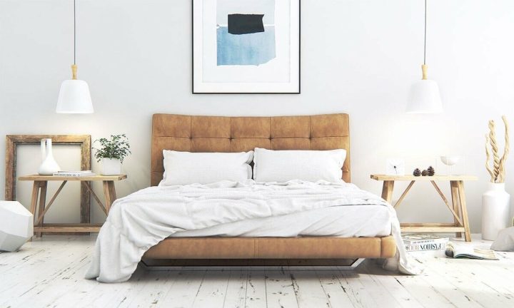 Rustic-inspired-Scandinavian-bedroom-decor