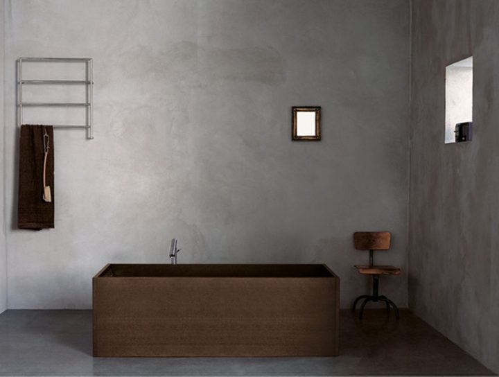 Agape-dark-wood-wooden-rectangular-bathtub