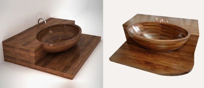 Wooden-bathtub-with-a-counter-space