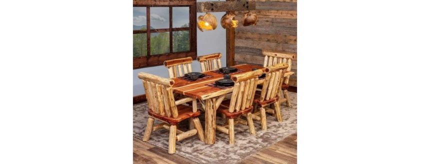 Advantages of Shopping for Crimson Cedar River Pure Edge Log Eating Desk for Your Eating Room