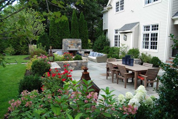 Before & After: Bluestone Patio Ideas with Backyard Dining