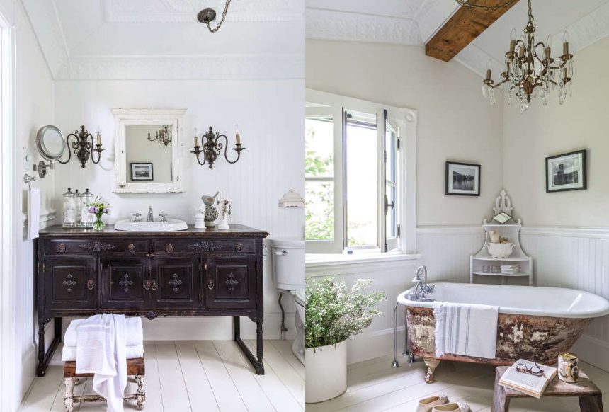 How Beadboard Bathroom Walls Can Make This Space Feel Welcoming