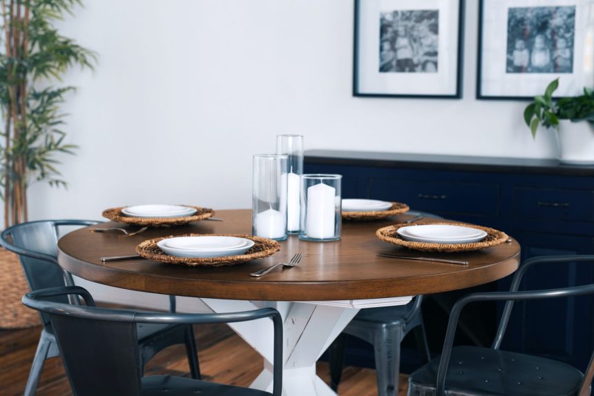 For the Kitchen That Needs a Boost: Round Dining Table Set Delivery