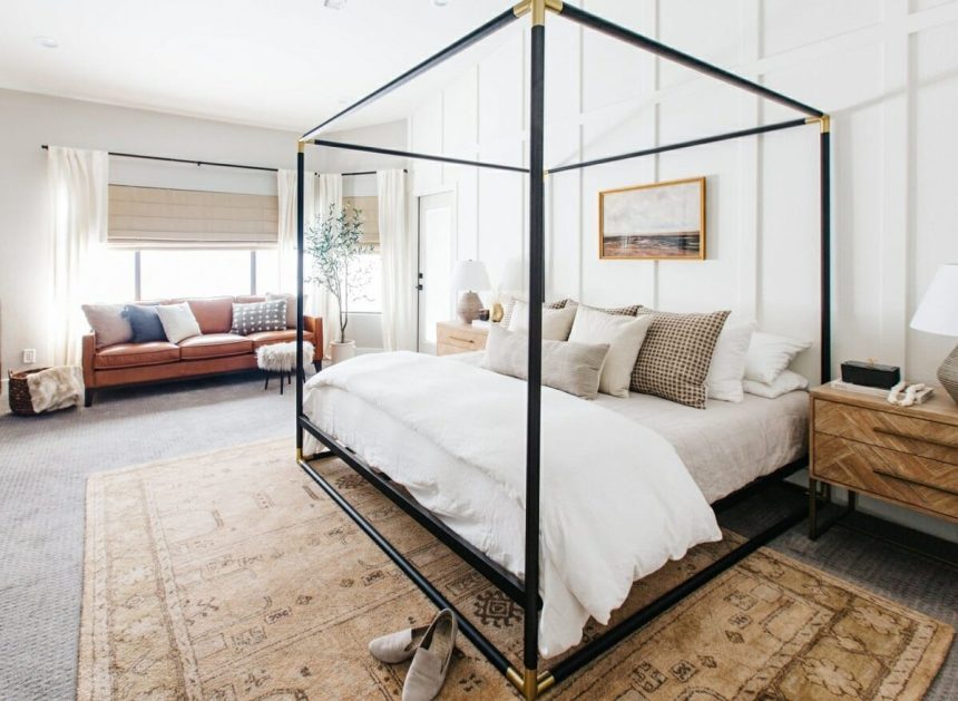 Before & After: Modern Rustic Bedroom with Boho Décor