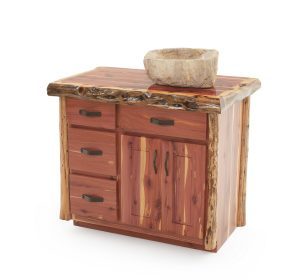 Red Cedar Vanity to brighten Your Room