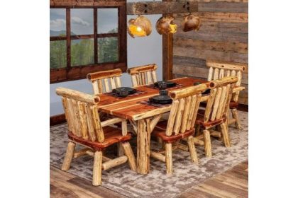 Advantages of Shopping for Crimson Cedar River Pure Edge Log Eating Desk for Your Eating Room