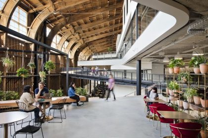 Google’s New L.A. Workplace Sits Inside A Historic Timber Hangar