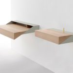 Deskbox:Small wall-mounted desk/cabinet